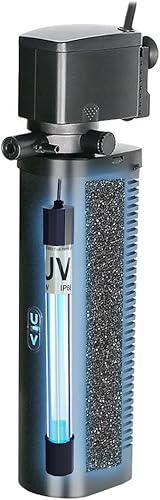 Filtro de acuario para tanque de 100 a 400 galones, tanque de peces U-V, máquina limpia verde, sumergible, potente bomba, filtro de recipiente de