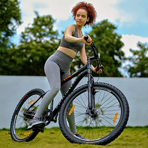 Image of Urban Terrain Bolt Cycle 27.5 inch Single Speed with Front Suspension & Dual Disc Brake Bicycle for Men /Boys Mountain Bike UT5001S27.5 | Ideal for 15+ Years, Unisex, Frame Size : 17.5 inch, Black