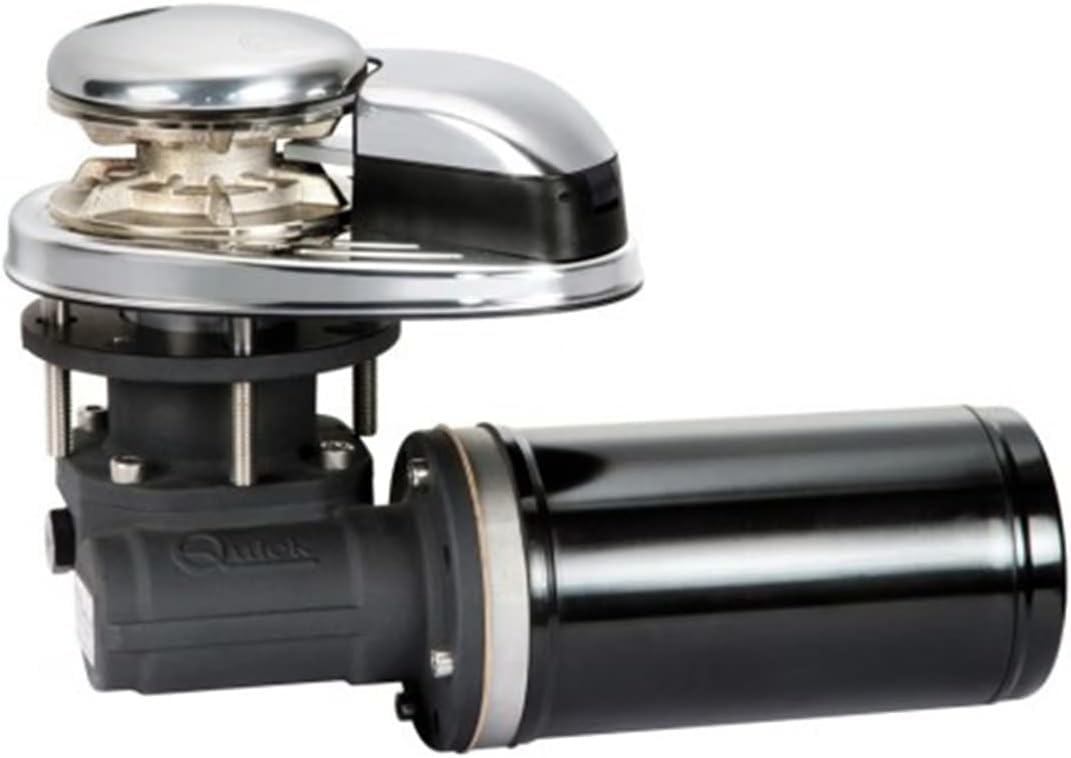 Quick Verricello Salpa Ancora Windlass Winch CL1 500W - Barbotin Catena da 6mm Senza Campana - Nautica Barca Gommone Vela