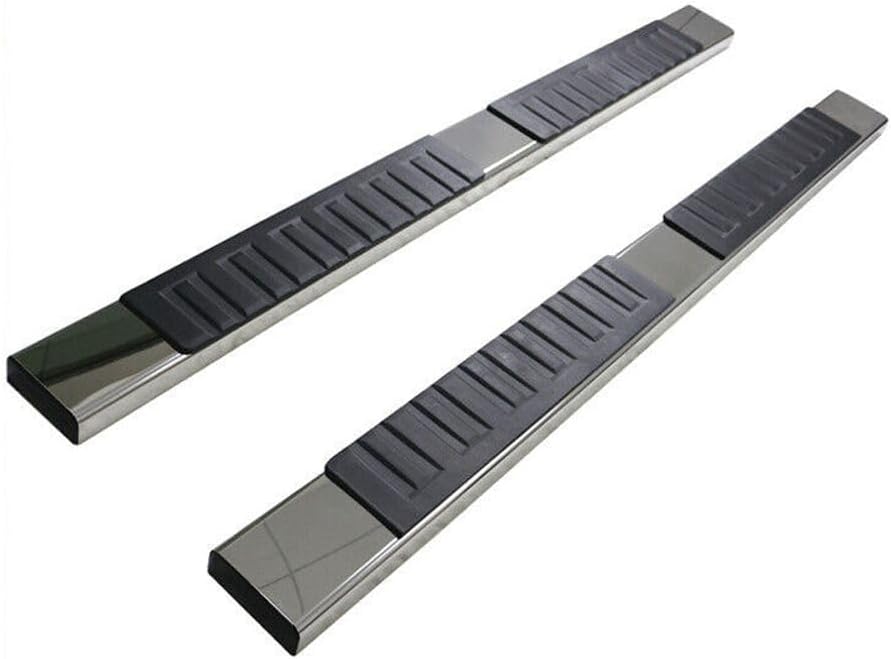 Crew Cab 5" Side Step Nerf Bar 2pc Left Right Brackets Screws Stainless Steel 2500HD