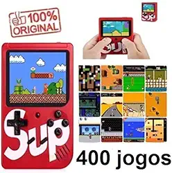 super mini game 400 em 1 completo só ligar e jogar ideal para crianças e adultos cor do console sortida