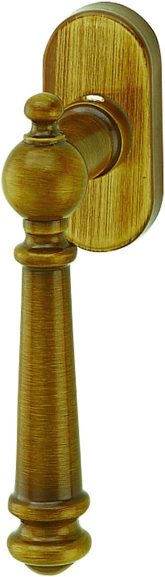 Ron 32870310K1 Window Handle Burnished Brass Pin Length 35 mm Window Fitting