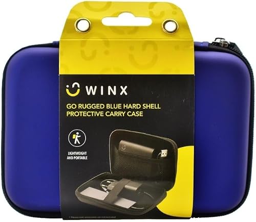 Winx Go Rugged Hardshell Protective Carry Case for 2.5-Inch HDDs/SSDs, Blue