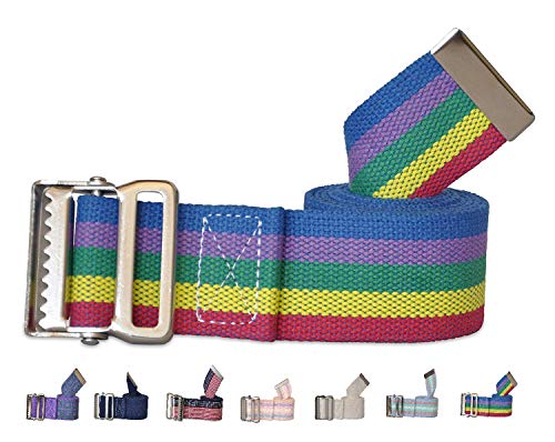 NYOrtho Metal Buckle Gait Belt - Adjustable Machine Washable Strong and Durable Cotton
