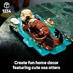 LEGO Ideas Floating Sea Otters Building Sets for Adults - Room or Office Decor for Women & Men, Ages 18+ - Gift Ideas for Birthday - 21366