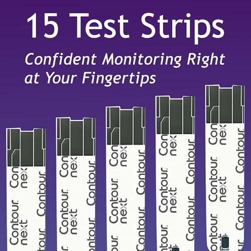 Image of Ascensia CONTOUR NEXT Blood Glucose Diabetes Test Strips, 15 Count