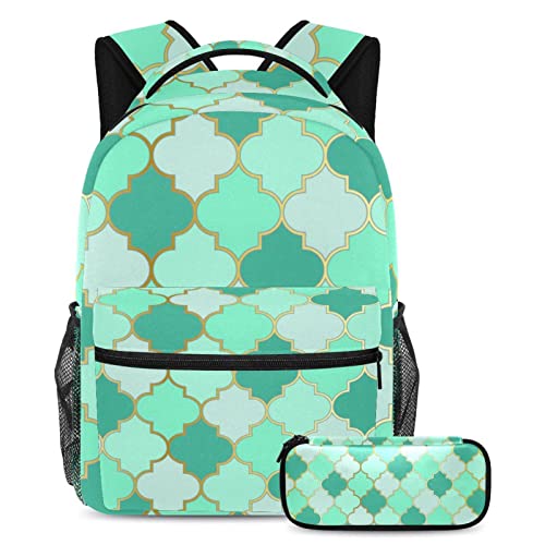 Sac à dos avec trousse portable sangle réglable pour cours lycée et trajets urbains