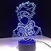 FaceToWind Dragon Ball Naruto Lámpara LED Luces de la Novedad Lámpara de acrílico 3D Cambio de Color USB Bebé Dormir Noche Luz Gota Nave