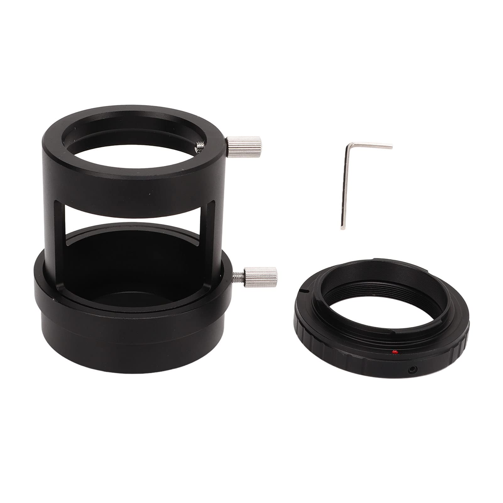 Srliya Tubo Adaptador de Cámara para Telescopio Terrestre con Montura en T, Aleación de Aluminio, y Diámetro Ajustables para Cámara SLR Serie K, Fotografía Visual