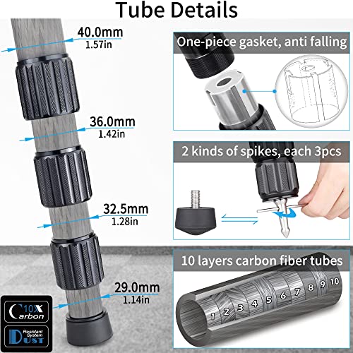 Professional Camera Tripod Carbon Fiber