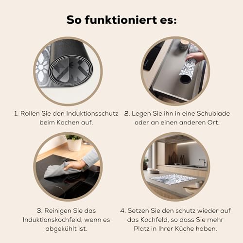 KitchenYeah© Herdabdeckplatte Einteilig Küche Ceranfeld Abdeckplatte – Ansicht 9