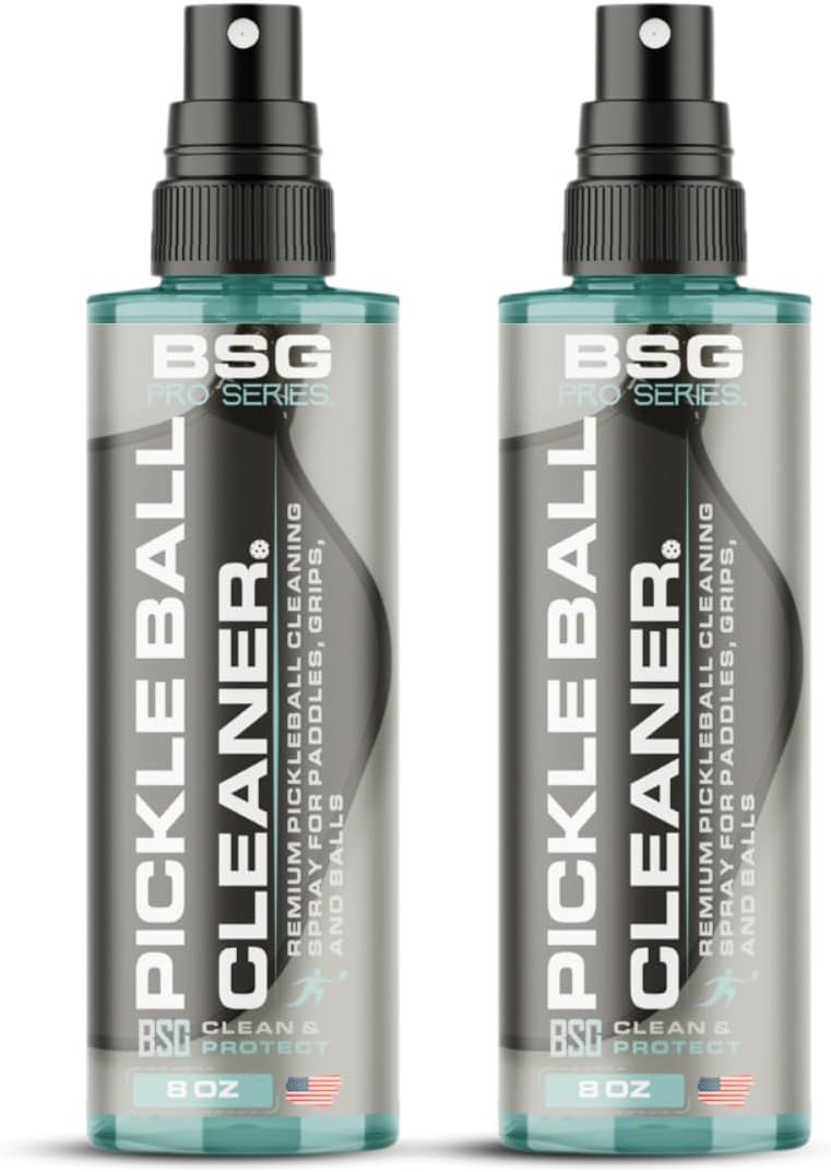 Pickleball Paddle Cleaner, Grip & Paddle Reset Spray, Erase Dirt & Grime, Improve Accuracy, Remove Sweat and Scum | Two Pack