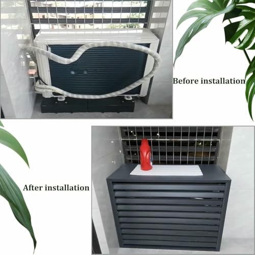 Couverture de protection alu pour grille de climatisation extérieure