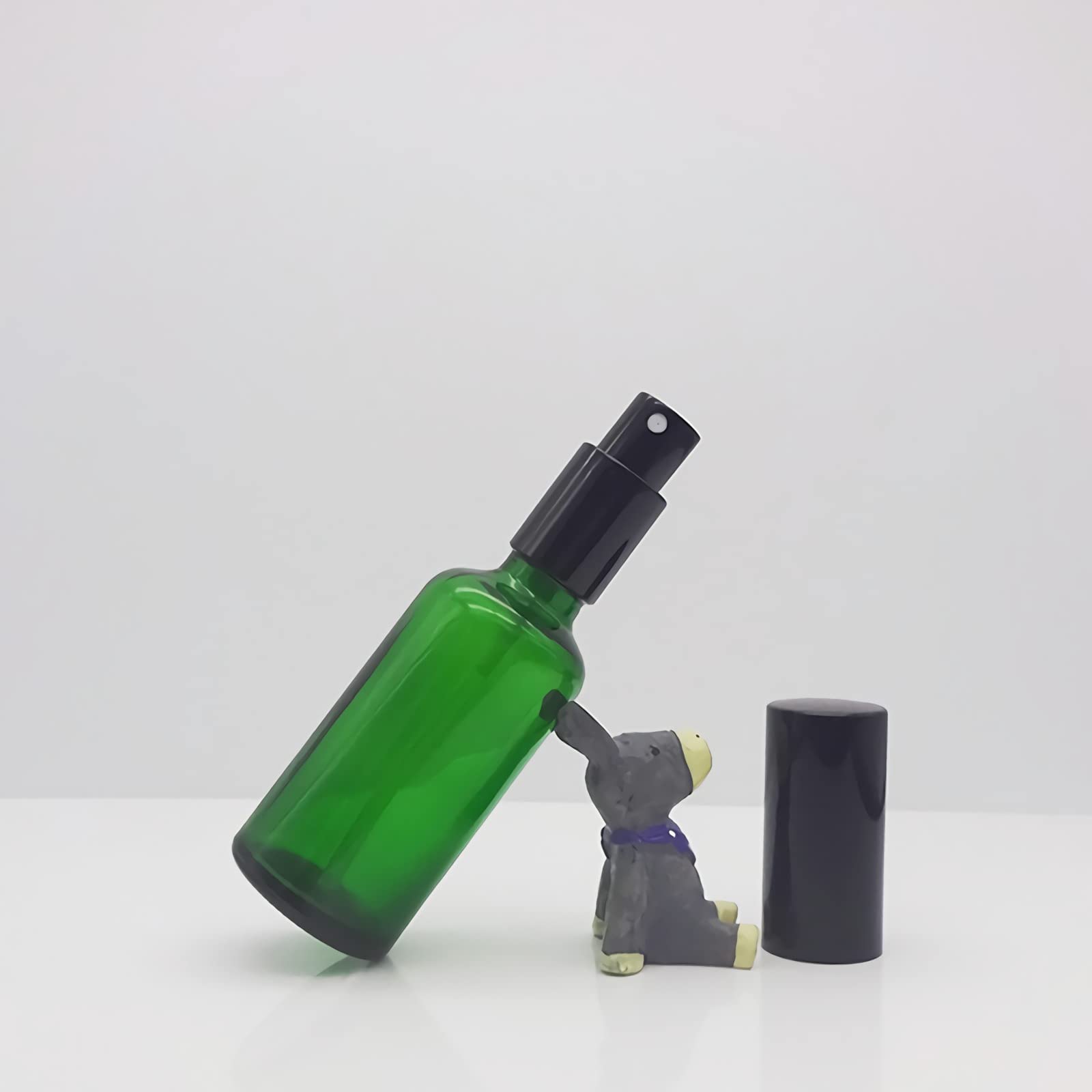 24 pièces 10ml Bleu flacons vaporisateurs vides en Verre de Avec Sprayer Noir, pour Parfum Cosmétique Pulvérisateur Bouteille Voyage Rechargeable