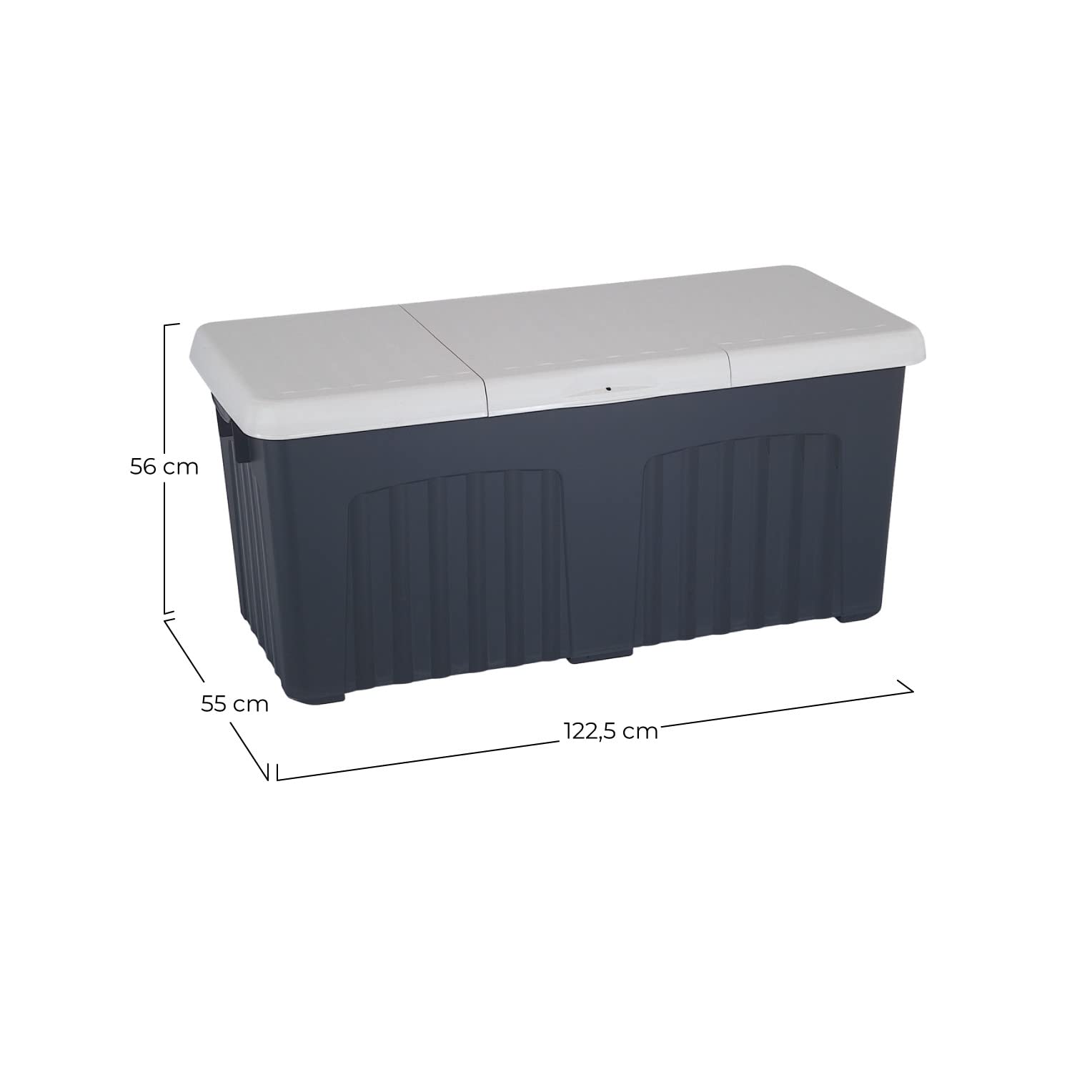 Ipae-Progarden S.P.A. Baule 125X57X56 Grigio