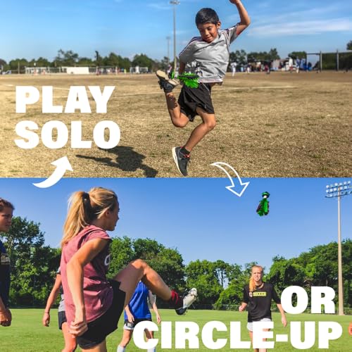 Image of Kickit | The Original Birdie Soccer PRO Trainer | Play Outdoors, Indoors or Backyard, Beach or Tailgate, All Ages Fun & Travel Friendly (Black & Red)