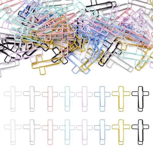 Magibeads �N���X�y�[�p�[�N���b�v 80�� �����p �J���t�� ���^�� �����ȃy�[�p�[�N���b�v �L���X�g���̓��L�p�i �����茤�� �����X�e�b�J�[ �F��̃{�[�h�p�i (8�F)