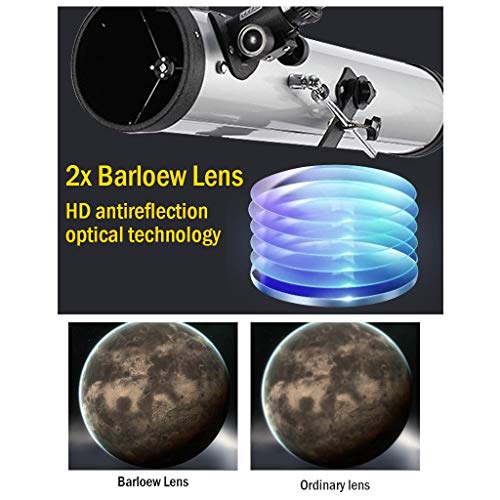 YXCKG Telescopio Astronómico Reflector 76mm con Tripode miniatura 3