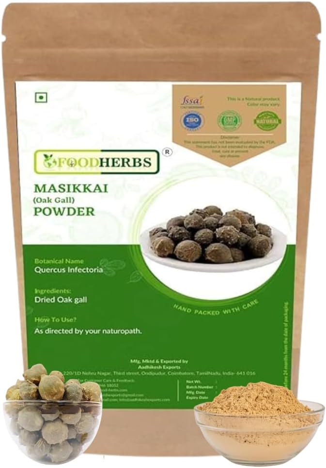 Foodherbs Majuphal/Quercus Infectoria/Masikkai Powder (100 gm)