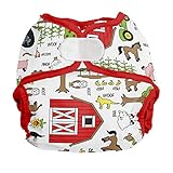 Imagine Baby Products Newborn Hook and Loop Diaper Cover, Barnyard Jam