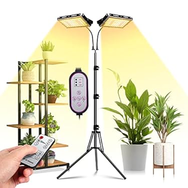 AMAZON - bseah Grow Lights Plant Light for Indoor Plants with Stand, Full Spectrum Plant Grow Light, Auto On/Off Timing Function with Remote Control