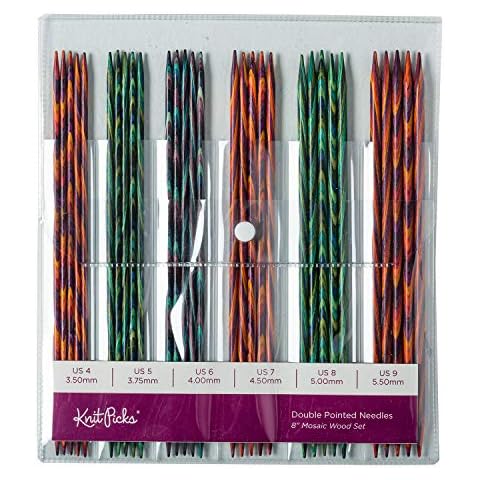 Knit Picks Double Pointed Wood Knitting Needle Set (Mosaic 8") Cover