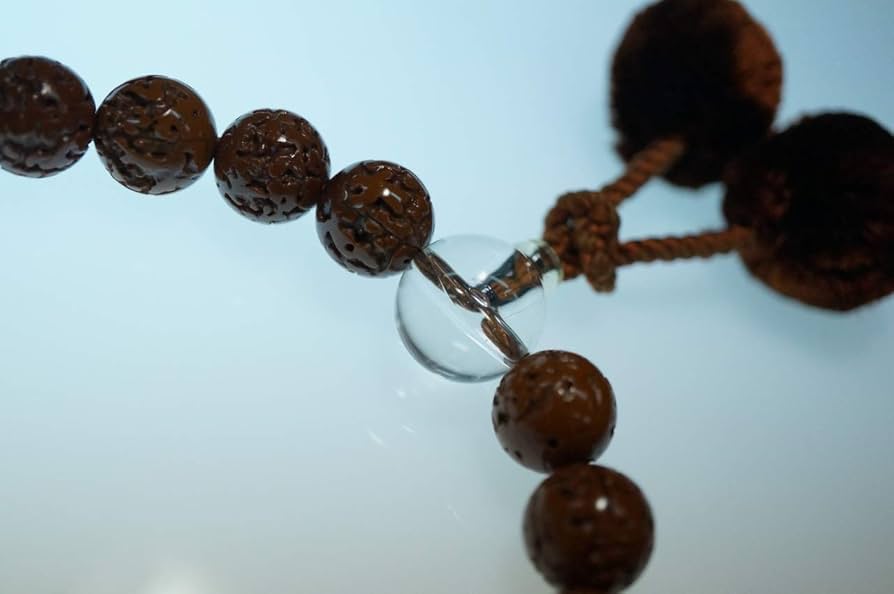 Amazon｜男性用 数珠 念珠 梵天菊房 13mm 茶 光沢 金剛菩提樹