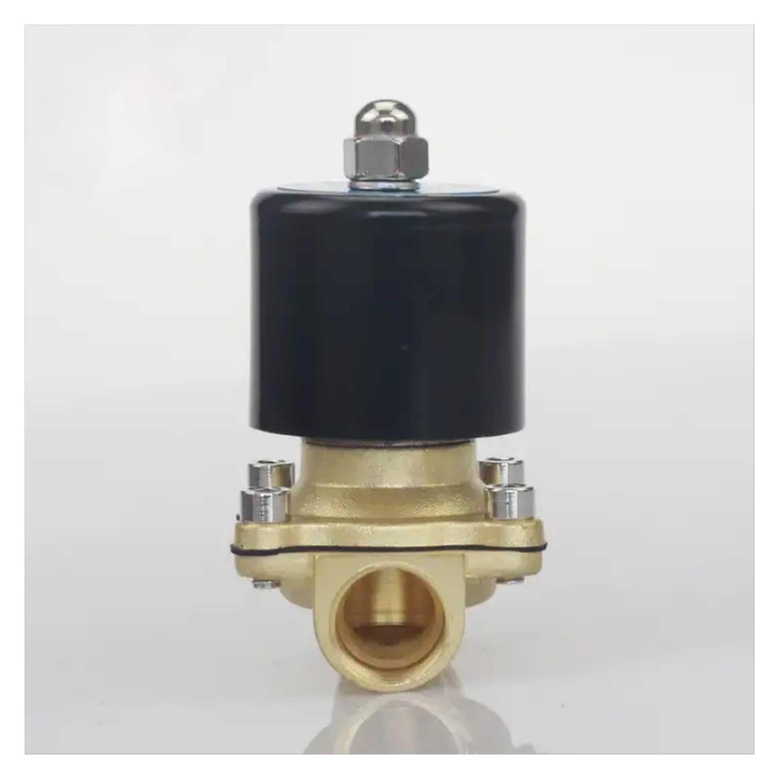 Pihwguvd Bsp 1-1/4 Inch 2 Way Normally Closed Solenoid Valve 220V 12V 24V Air Diesel Oil Brass(,Ac220)