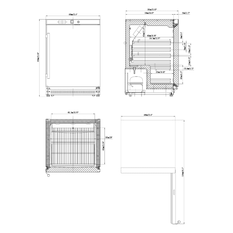 Générique Armoire Réfrigérée Positive 200 Litres - 1 Porte