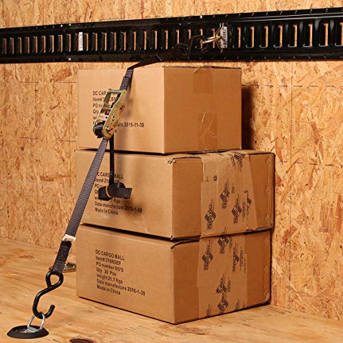 10 D-Ring Tie-Downs With Plastic Pan Fitting, Anchor Trailer Cargo Load With Floor Flush Surface Mount D-Rings; Safe Tie-Down Working Limit 533 Pounds, Dc Cargo Mall #TOP5