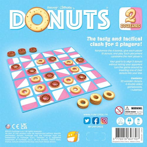 Donuts Juego de Mesa Táctico para 2 Jugadores miniatura 2