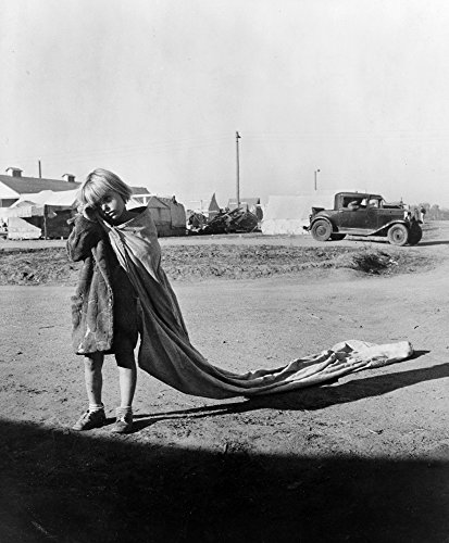 Migrant Child 1936 Na Young Cotton Picker Holding A Blanket At A Camp For Migrant Workers In Kern County California Photograph By Dorothea Lange November 1936 Poster Print by (24 x 36)