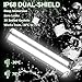 4PCS Front Grille Lights for Ford Ranger 2024 2025 Bright Bumper Grill Light Bar LED Running Lamps Fit for XL XLT Lariat Car Accessories (Fit for 2019-2025, White Lights)