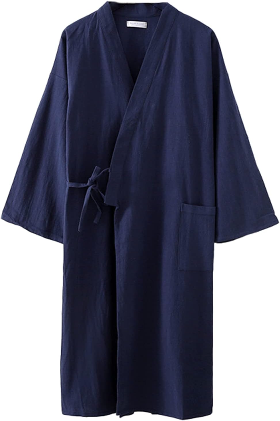 Adult Men Cotton Kimono Robe Spa Bathrobe Sleepwear Japanese Kimono for Men Loungewear