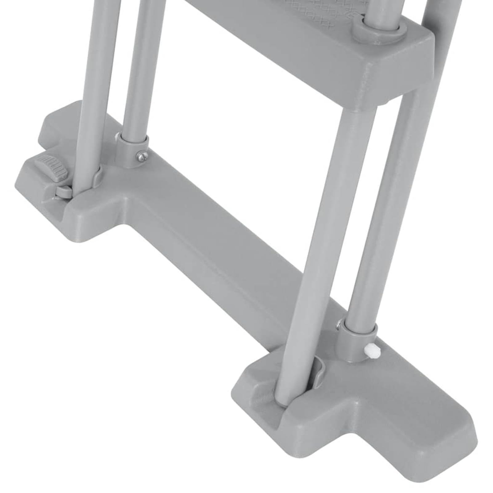 Fasba Escalera de Seguridad para Piscina Flowclear de 4 peldaños: Acceso fácil y Seguro a Piscinas elevadas, Resistente al óxido y con Plataforma Protectora Modelo FCZJ-93340ES