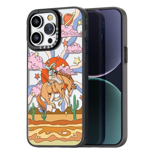 Coque iPhone 15 Pro Max idée cadeau originale motif amusant cowboy fille
