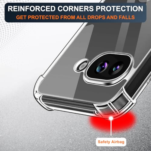 Image of CEDO Cover for Google Pixel 9a (5G) | Camera Protection Shockproof Bumper-Edge | 360 Degree Protection Acrylic Crystal Clear TPU+PC | Transparent Back Case Backcover (Transparent)