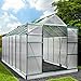 Produktbild BRAST Gewächshaus Aluminium mit Fundament rostfrei 430x250x235cm Grün 6mm Platten 37 Modelle Alu Treibhaus Glashaus Tomatenhaus