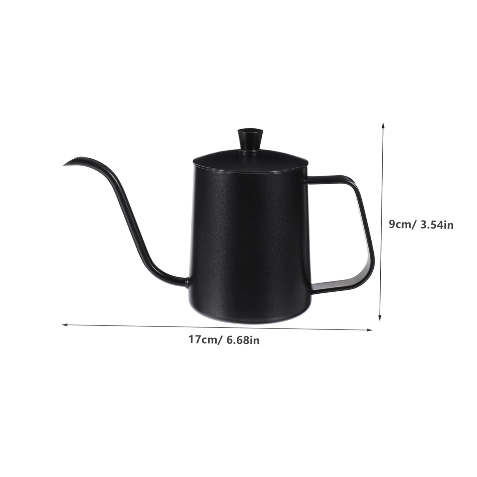 Mobestech Hand Drip Coffee Pot Kettle with Lidded Design Narrow Spout for Precise Pouring Safe and Practical Coffee Brewer for Home Use