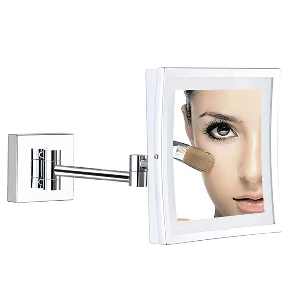 Miroir de maquillage lumineux mural pliant pour illuminer votre routine beauté