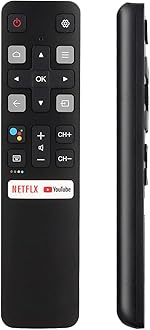 Universal Remote for All TCL Smart TV, TV Remote Control Replacement RC802V for All TCL TV Android 4K TVs - No Setup Required [Without Voice Command]