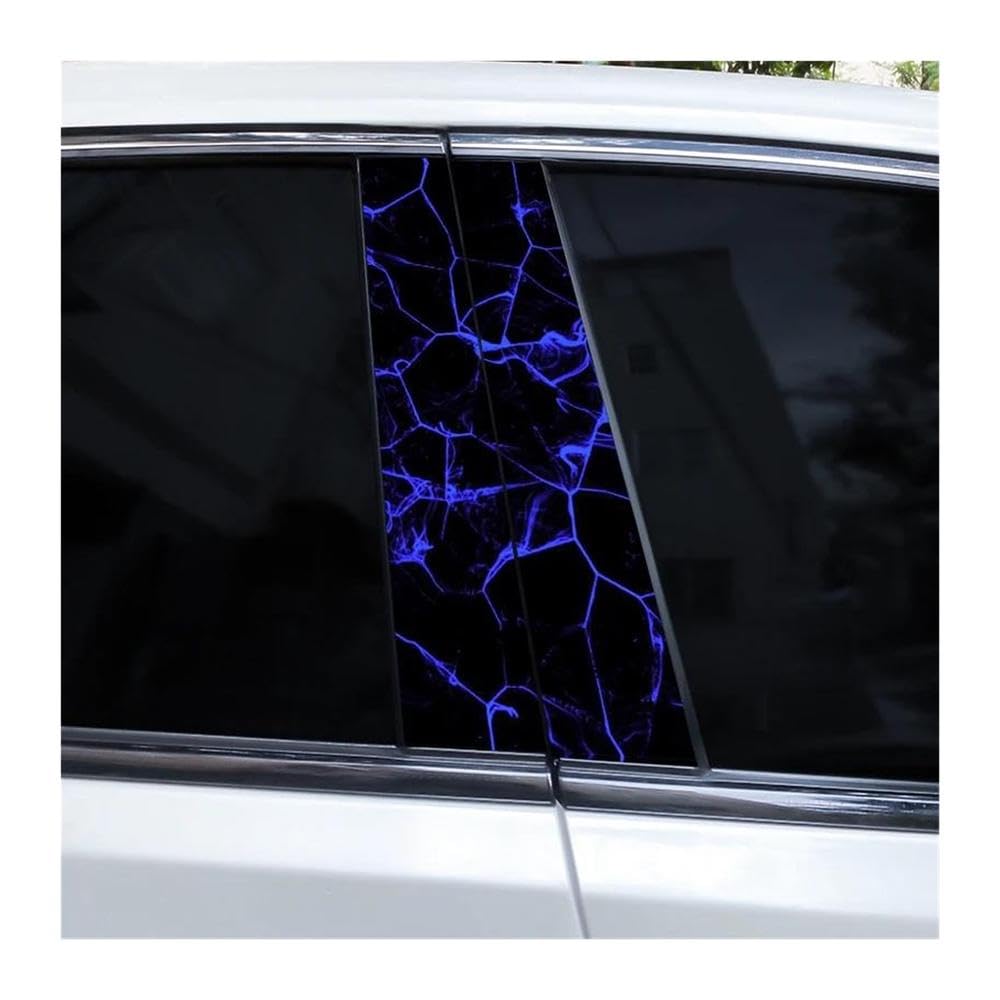 Decorative Items 2pcs Lightning Cool Car B-Pillar Stickers Cover Scratches(Type A)