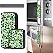 Depleadofei St Patrick's Day 2Piece Refrigerator Door Handle Covers Green Leaves Cow Print Kitchen Appliance Fridge Dishwashers Microwave Handle Coves Set
