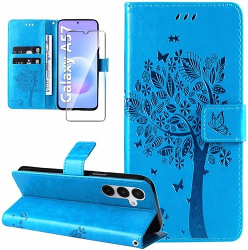 Coque pour Samsung Galaxy A57 5G Etui Coque Portefeuille Cuir ave...