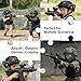 Kids Tactical Helmet Set with 4-Eye NVG Model, Flashlight & NVG Mount, Multi-Functional Airsoft Helmet for Cosplay, Outdoor Games(BK)