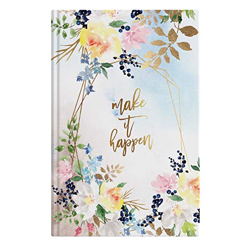 Image of LAURET BLANC Daily Planner Diary and Organizer, Gratitude and Affirmation Journal with Weekly and Monthly Review- A5 Size, Plan for 6 Months, Hardcover