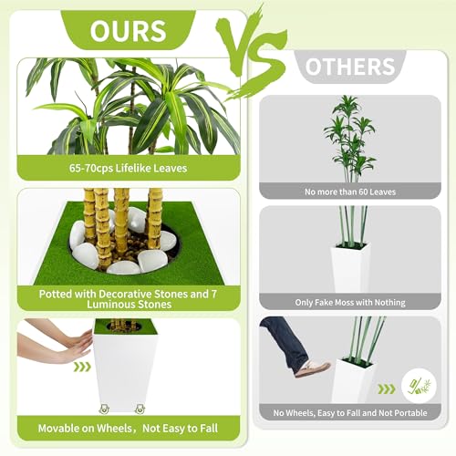 Artificial-Dracaena-Tree-5FT-Fake-Silk-Floor-Trees-with-Movable-Large-Pot-Faux-Dracaena-Tree-Silk-Tree-for-Indoor-and-Outdoor-Home-Decoration Artificial Dracaena Tree 5FT Fake Silk Floor Trees with Movable Large Pot Faux Dracaena Tree Silk Tree for Indoor and Outdoor Home Decoration