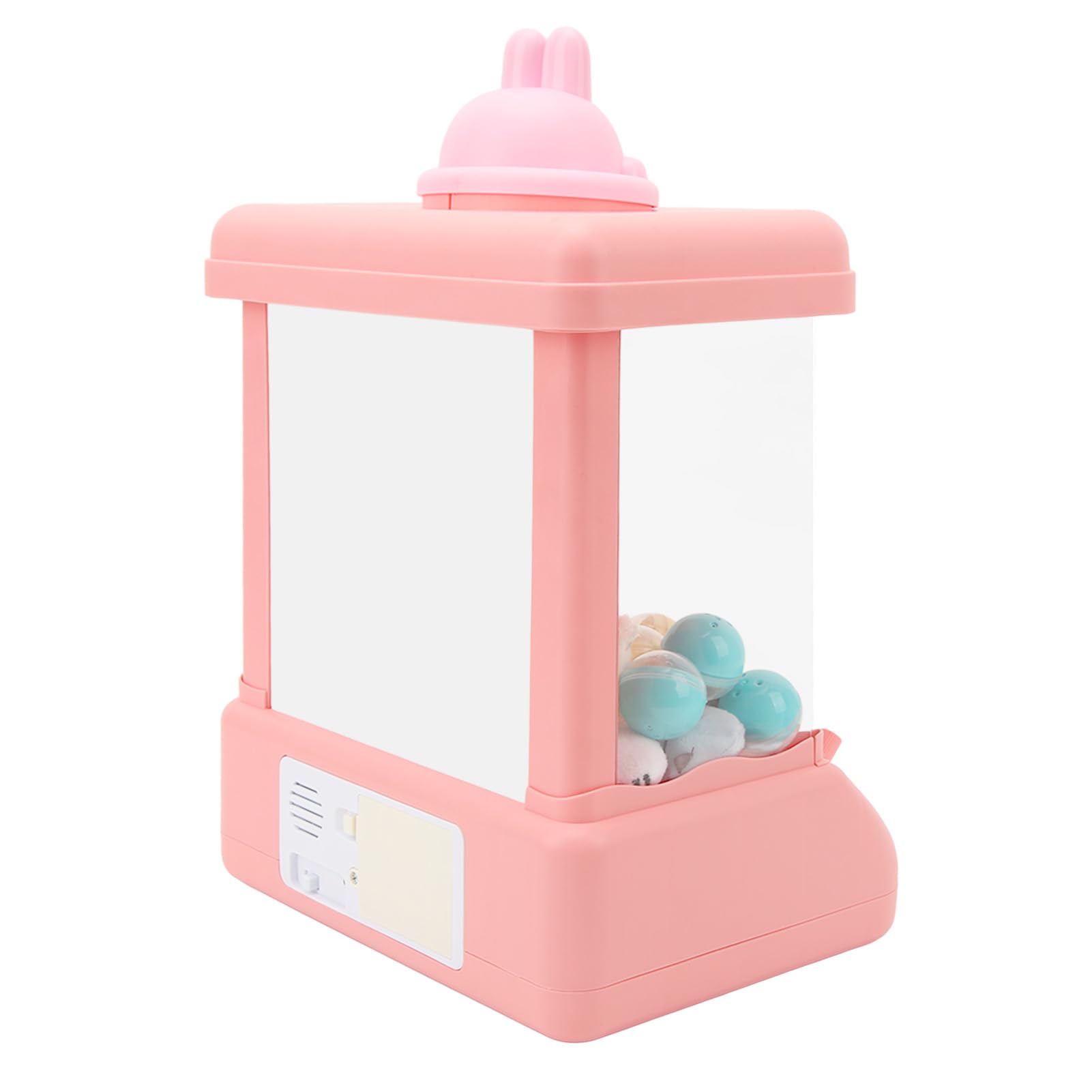 POENVFPO Giocattolo con Macchina per Artigli per Bambini, Macchina per Catturare Bambole Elettroniche Gioco di Artigli Rosa con 10 Bambole, Accessori Decorativo per Bambini