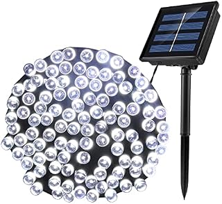 WOWLUX Solar String Lights 72Ft 200 LED Outdoor Solar Powered Fairy Lights Waterproof 8 Modes Garden Decorative Lights for Patio, Yard, Home, Christmas Tree, Wedding Party(White Color)