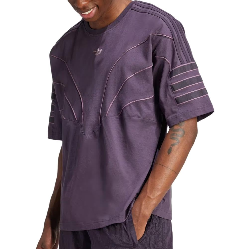 adidas Purple T-Shirt Man Stone, purple, XXL